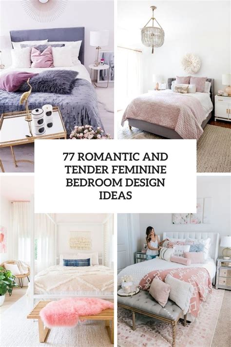 Romantic And Tender Feminine Bedroom Design Ideas Cover Vintage Couch
