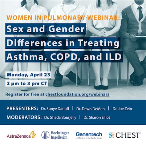 Women In Pulmonary Webinar Sex And Gender Differences In Diagnosing And Treating Asthma Copd