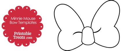Printable Minnie Mouse Bow Template — Printable