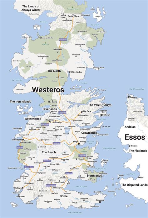 Map Of Westeros And Essos Pdf Maps Of The World