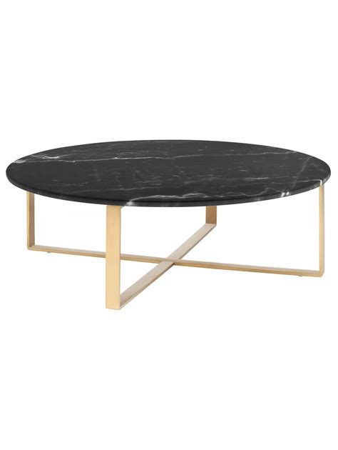 York round marble coffee table. Allie Coffee Table, Black Marble | Black marble coffee ...