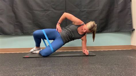 Side Plank Clamshells With Band Youtube
