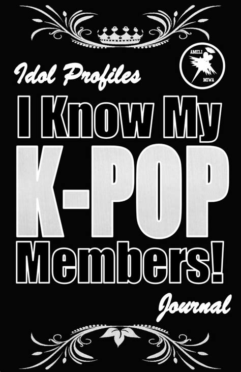 buy i know my k pop members idol profile journal k pop idol record keeper 50 blank profiles