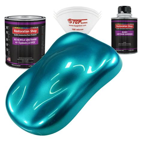 Restoration Shop Teal Green Metallic Acrylic Urethane Auto Paint