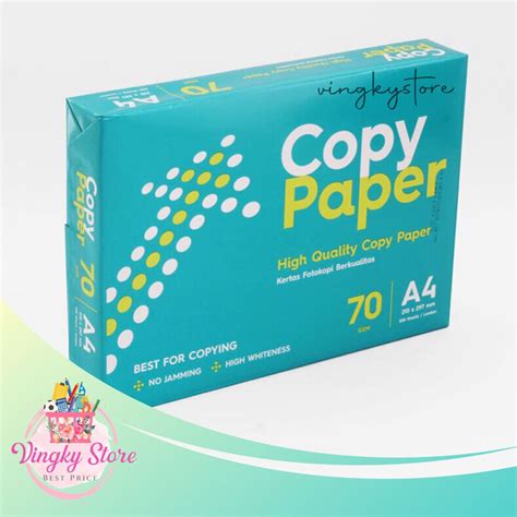 Jual Kertas Hvs Copy Paper A4 70gr 1 Rim Shopee Indonesia