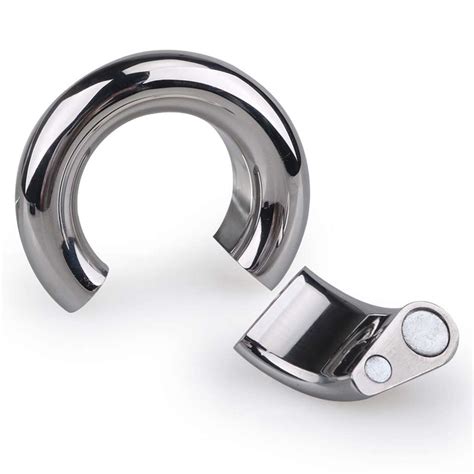 Weighted Magnetic Ball Stainless Steel Stretcher Man Enhance Penis Chastity Ring Ebay