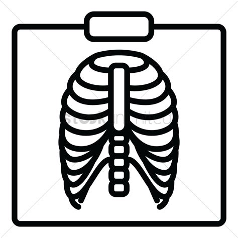 Chest X Ray Vector Illustration Clip Art Image Royalty Free Svg Clip