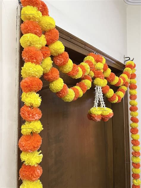 Sphinx Artificial Marigold Fluffy Flowers And Tuberoserajnigandha