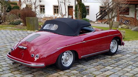 Unique 1956 Porsche 356 Speedster Polyantha Red Is A Retro Gem