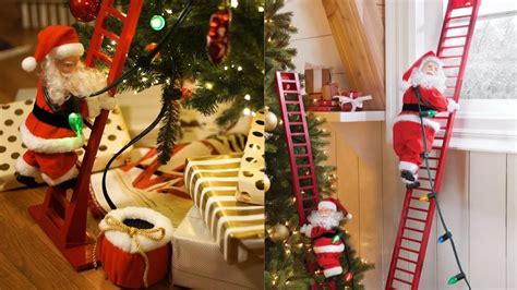 Climbing Ladder Santa Santa Climbing Ladder Christmas Electric Climbing Santa Claus Climbing