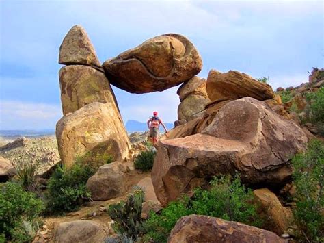 Texas Mountain Trail Daily Photo Balanced Rock In Big Bend National Park