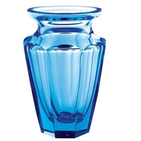Moser Crystal Aquamarine Eternity Bud Vase Moser Vases Home Décor Art Glass Vase Bud Vases