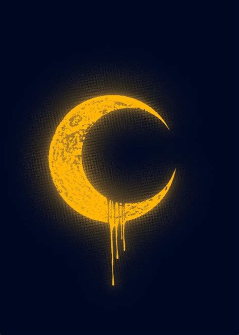 Melting Moon Poster Art Print By Tofan Barmalisi Displate
