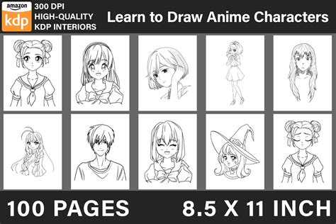 Learn To Draw Anime Characters Graphic By Breakingdots · Creative Fabrica