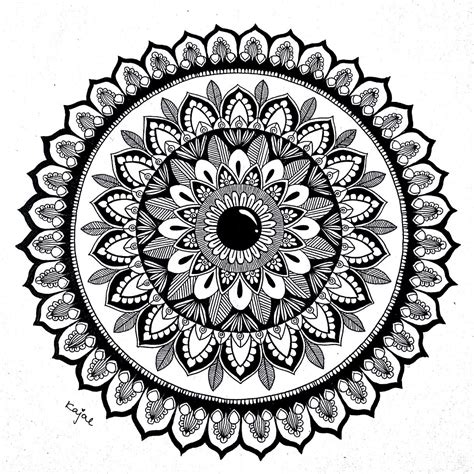 Mandala Easy Mandala Drawing Mandalas Drawing Simple Mandala Mandala Art Lesson Doodling