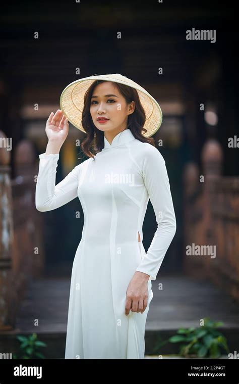 Ho Chi Minh City Viet Nam Ao Dai Is Traditional Dress Of Vietnam