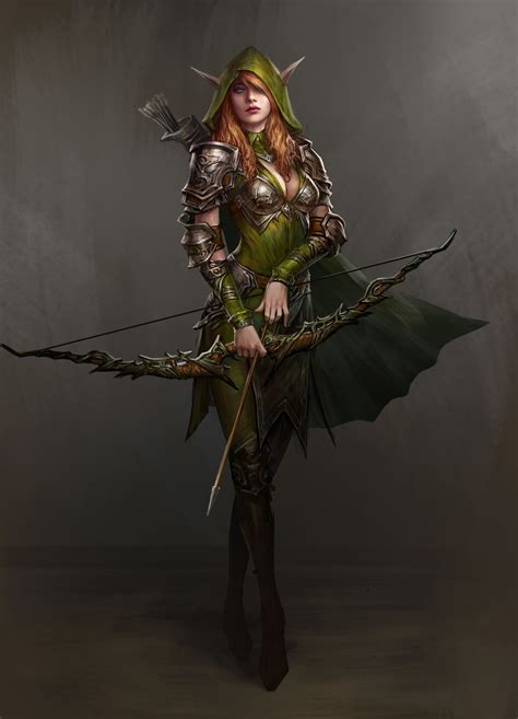 Artstation Archer Theo Du Artemis In 2019 Elf Art Elf Ranger