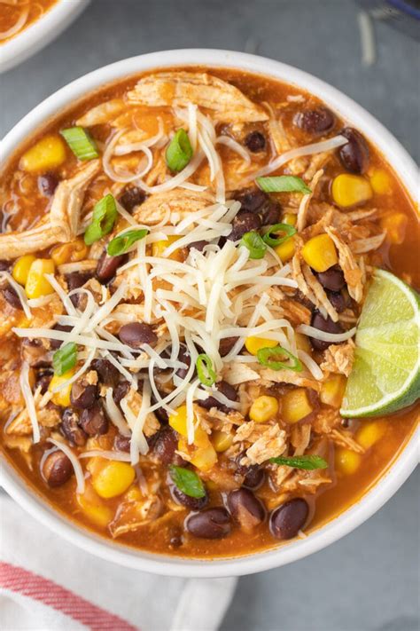 Easy Chicken Taco Soup Recipe The Clean Eating Couple