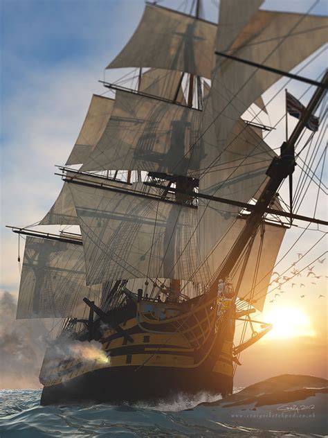 ritasv “ hms victory in action by cj productions ” sailing ships