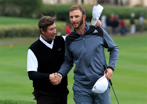 Dustin Johnson And Wayne Gretzky On The Golf Course In Photos