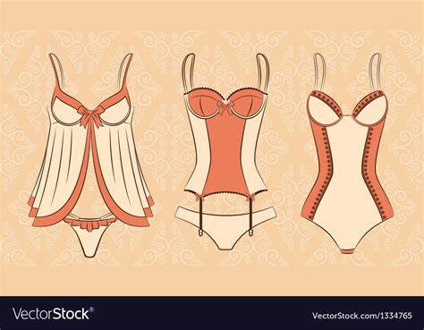 Beautiful Lingerie Vector By Pugovica88 Image 1334739 Vectorstock