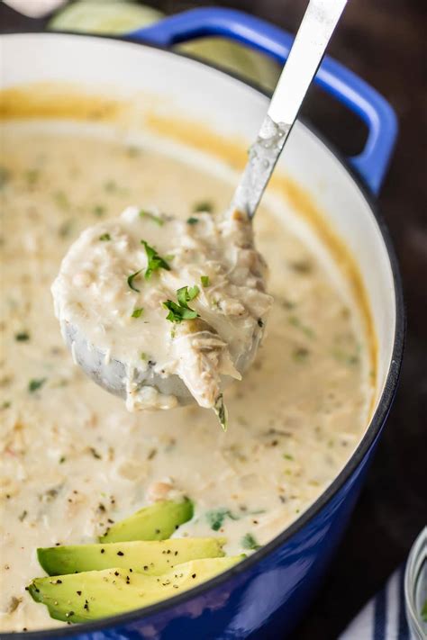 It's a little bit spicy, and filled with all kinds of flavor. Creamy White Chicken Chili with Cream Cheese - The Cookie ...