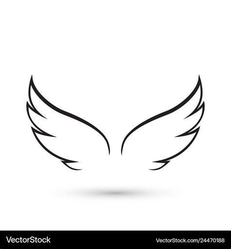Angel Wings Icon Royalty Free Vector Image Vectorstock