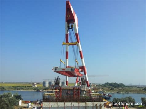 Gsp Neptun The Largest Crane Barge In The Black Sea Successfully
