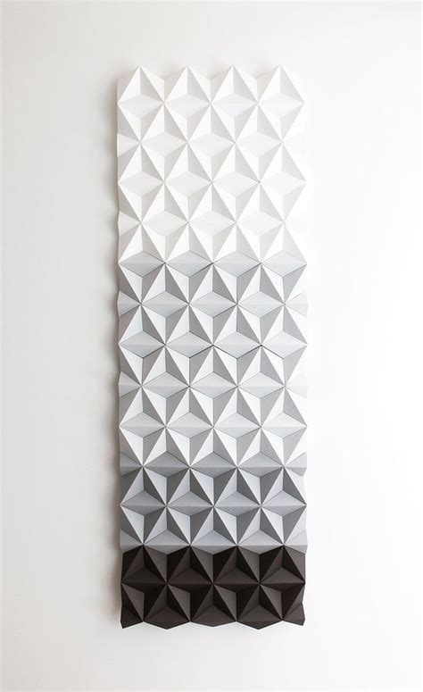 Black White Grey 3d Wall Panels Geometric Wall Decor Etsy Geometric