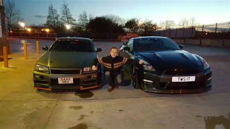 The two hosts work with. My R34 with Tim Shaw (From Car SOS)