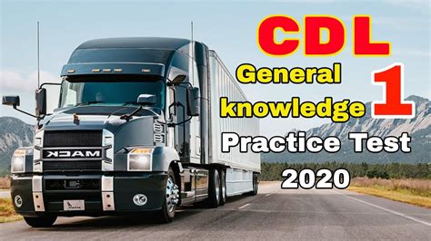 2020 Cdl Questions General Knowledge Exam 1cdl Permit Practice Test