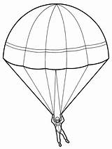 Parachute Drawing Paratrooper Sketch Coloring Template Parachutes Sheet Pencil Contingency Getdrawings Seller sketch template