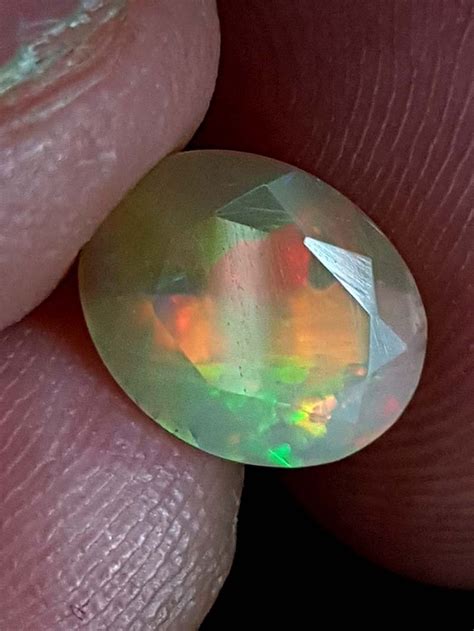 129crt Faceted Opal Natural Gemstones Ji25 Kunzite Gem Rock Auctions