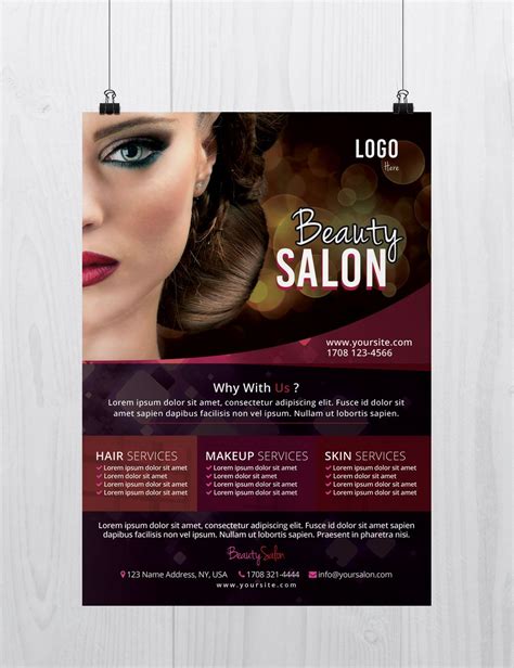 Beauty salon flyer template is a unique and stylish flyer for hair salons, beauty salon, beauty parlous and spas. Beauty Salon is a Free PSD Flyer Template to Download ...