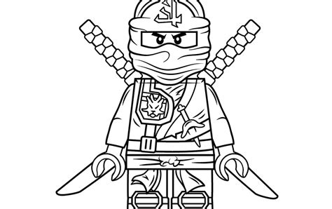 Kleurplaat Ninjago Lego Leuk Voor Kids Green Ninja Lego Para Colorir