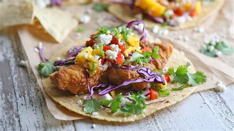 Check spelling or type a new query. Air-Fried Beer Battered Fish Tacos with Mango Salsa | The ...