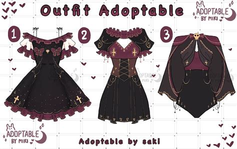 Open Adoptable Outfit Batch By Saki19755 On Deviantart Clothing
