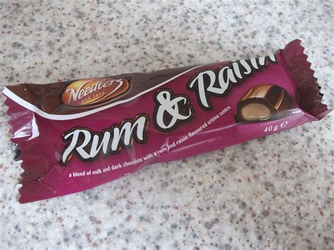 Needlers Rum And Raisin Chocolate Bar Contains Rum And Raisin Flavoured