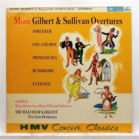 More Gilbert And Sullivan Overtures By Malcolm Sargent Lp With Elyseeclassic Ref116961563