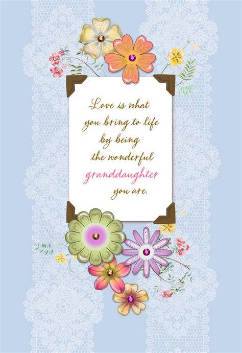 Send a lovely birthday card to your granddaughter. Wonderful Granddaughter Birthday Card - Greeting Cards - Hallmark