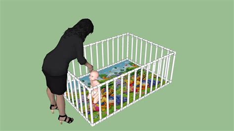 The playpen can be customized as you like for different sizes of the pets. DIY 1' PVC Baby Playpen | 3D Warehouse
