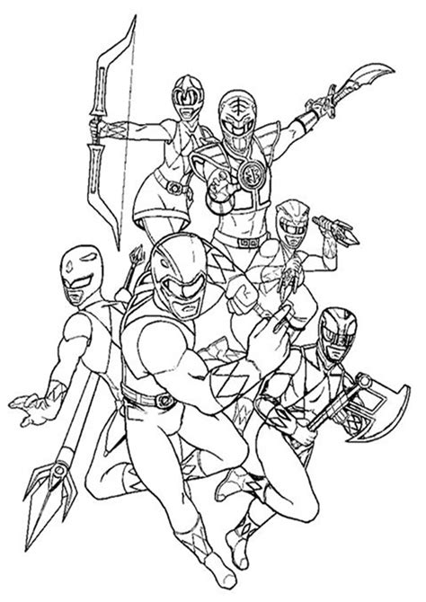 Free Easy To Print Power Rangers Coloring Pages Tulamama