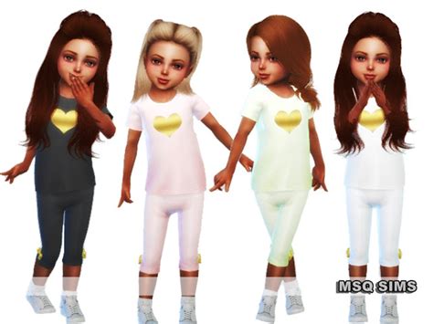 Golden Heart Outfit At Msq Sims Sims 4 Updates