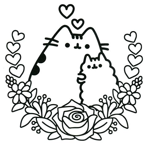 Pusheen Coloring Pages Coloring Home