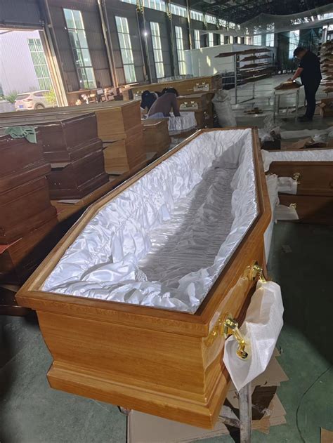 Wholesale Quality European Style Cheap Wood Coffin Solid Paulownia With
