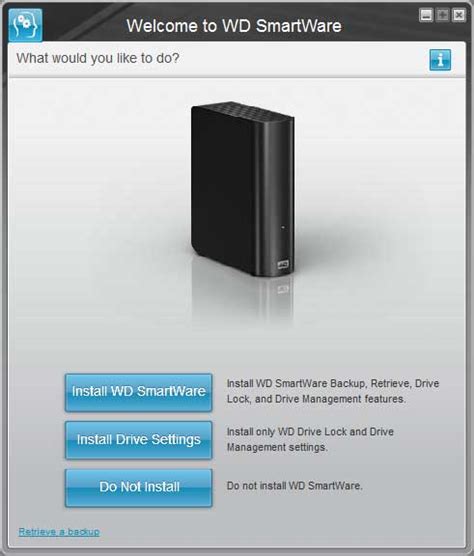 Wd Smartware Is The Backup Software Of The My Book