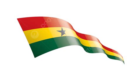 Vektor Simbol Bendera Nasional Ghana Putih Berkilau Liburan Png Dan