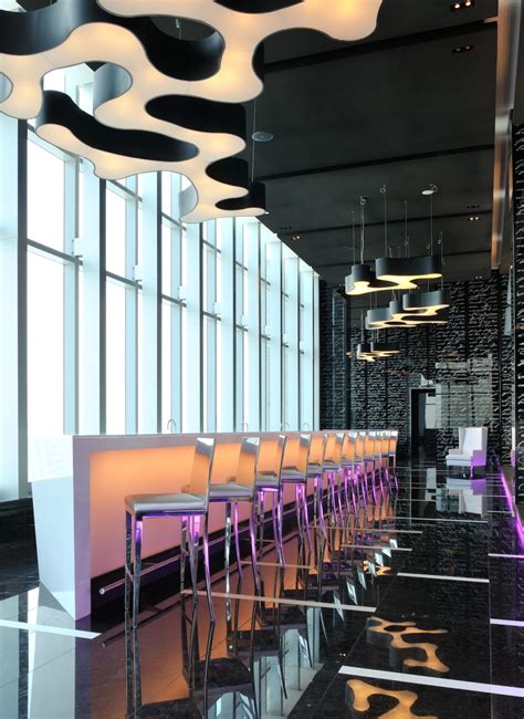 Dubai Sofitel Unveils Penthouse Nightspot Commercial Interior Design