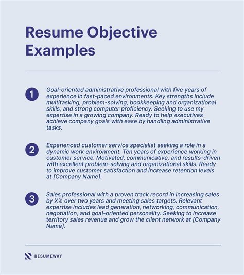 Resume Objective in 2021: Writing Tips & Examples - Resumeway