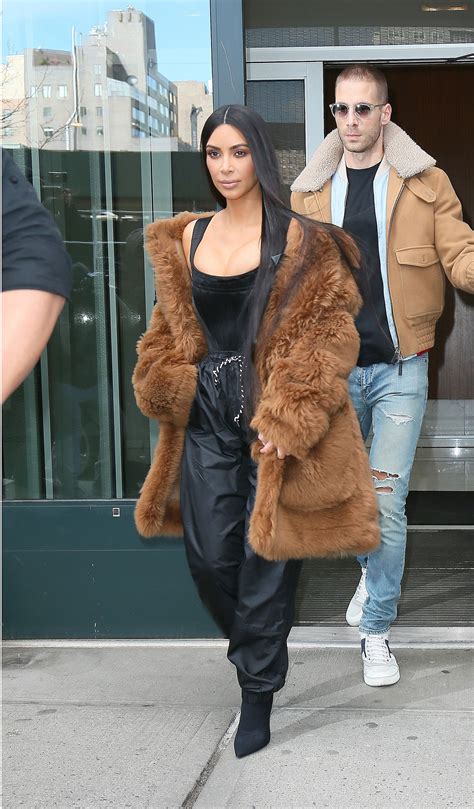 Kim Kardashian West In Her Own Fur Inspired By Yeezy Season 5 Vogue